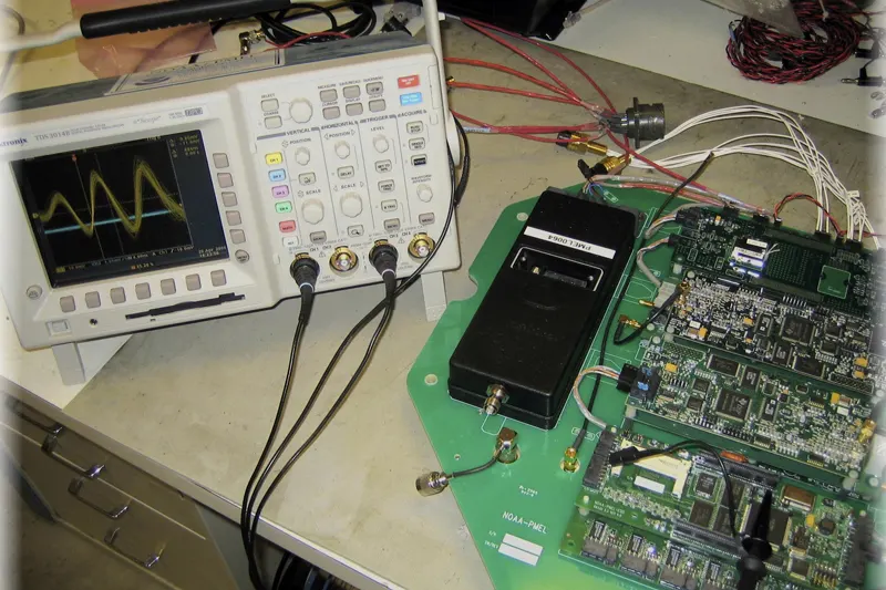 Oscilloscope waveform testing