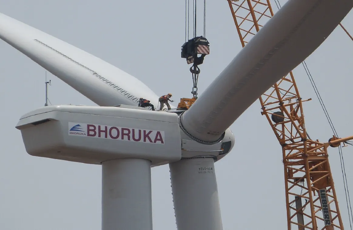 RS Windtech site team at a wind farm project