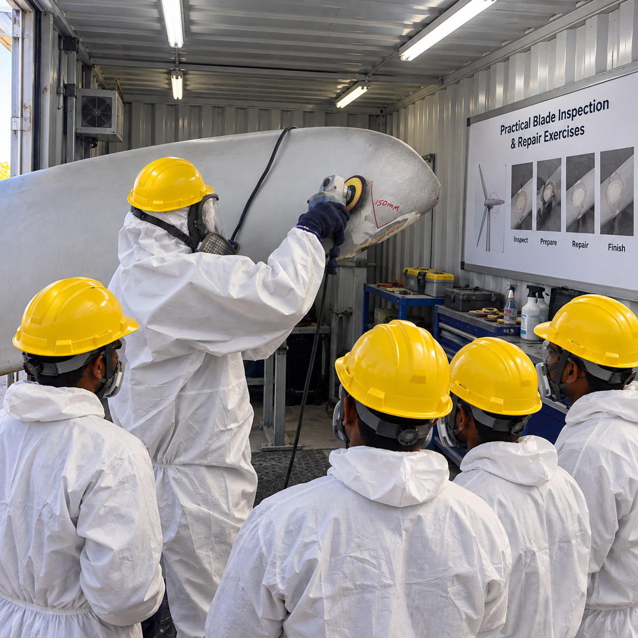 Blade repair training